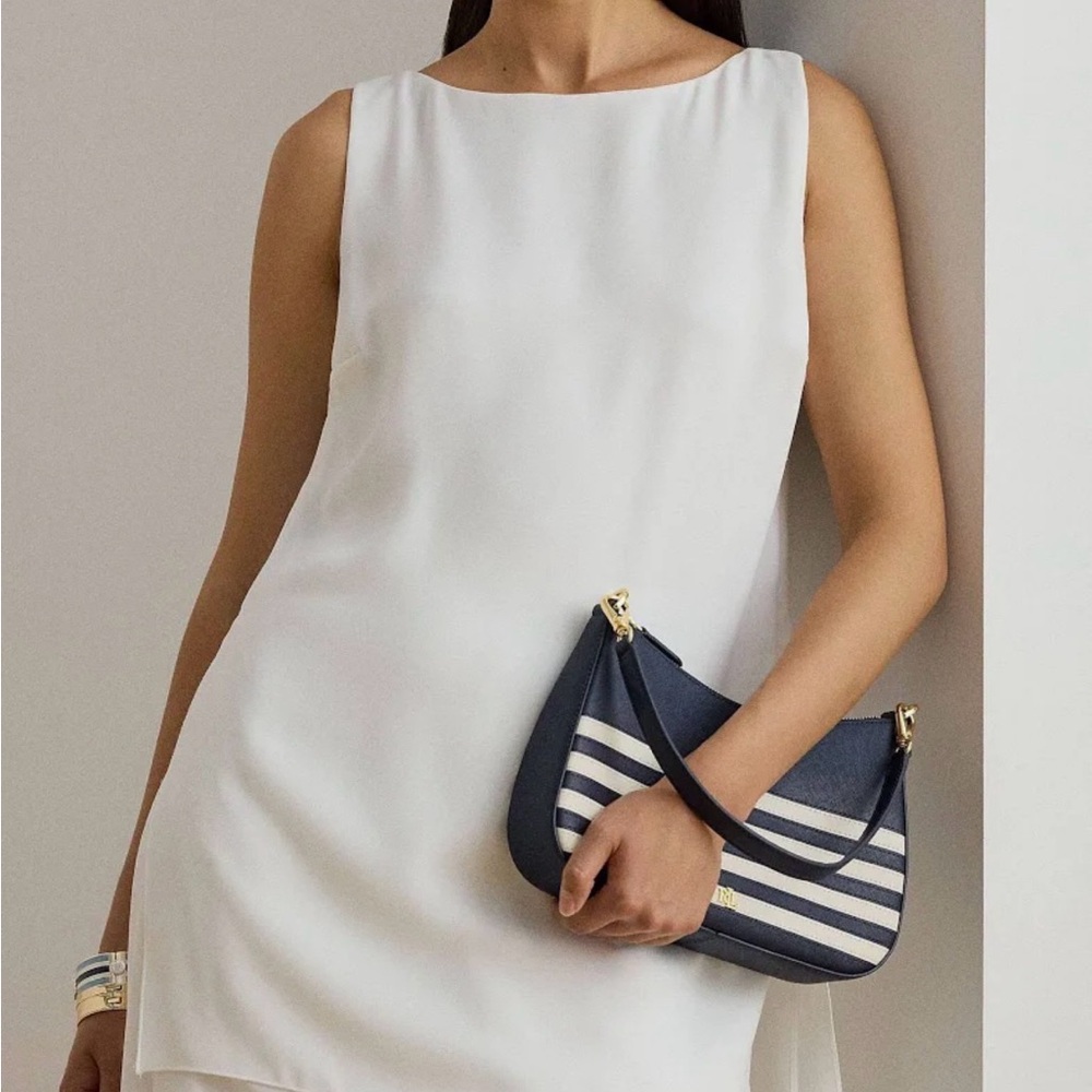 Lauren Women’s Ralph Lauren Leather Stripped Den
Medium Danni Bag.